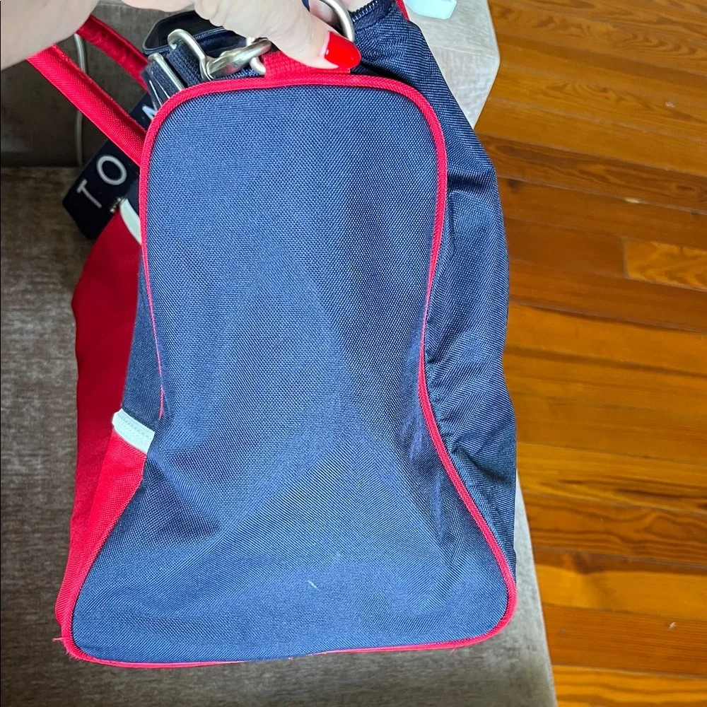 Tommy Hilfiger Navy and Red Duffel Bag Vintage Great Condition